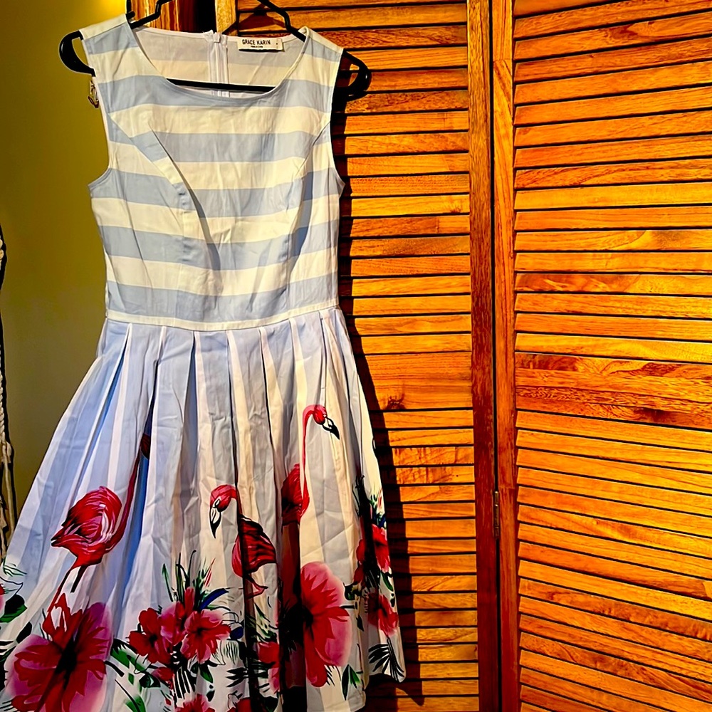 Flamingo Dress 🦩SMALL